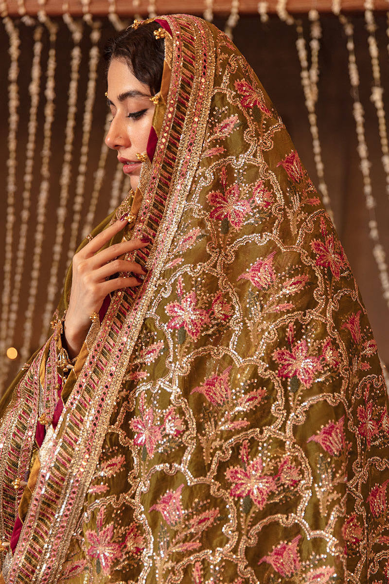 IQBAL BANO | MNR Zarlish Festive Unstitched Collection 2022 | Unstitched Embroidered Organza Suit
