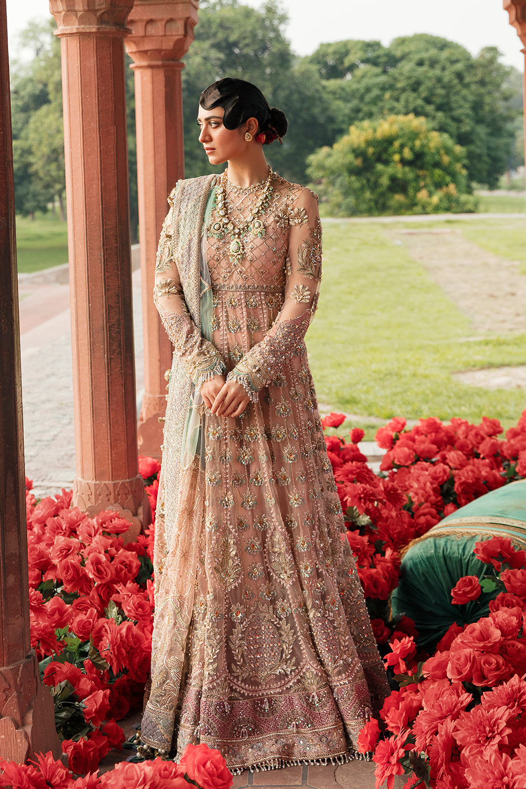 Mahtab | Afrozeh Brides Collection 2022 | Stitched Unstitched Embroidered Net Bridal Suit
