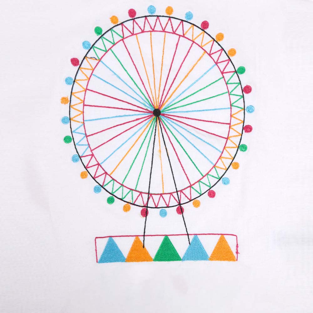 Infants London Eye T-Shirt For Girls - White | Bachaa Party Baby Clothes Girls Tops & T-Shirts