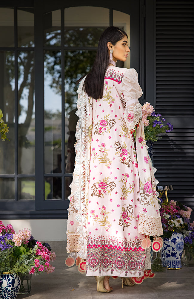 3 Piece Unstitched Luxury Embroidered Lawn-MLL-23-09 | Alzohaib Mahiymaan Luxury Lawn Eid Collection23