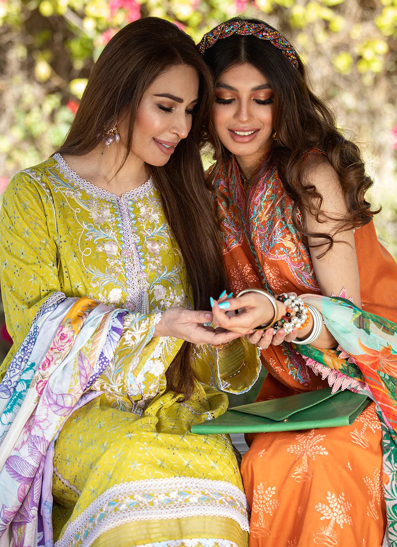 Goa Green | Farah Talib Aziz ILO ILO Luxury Lawn Collection 2022 | Unstitched Embroidered Lawn Suits