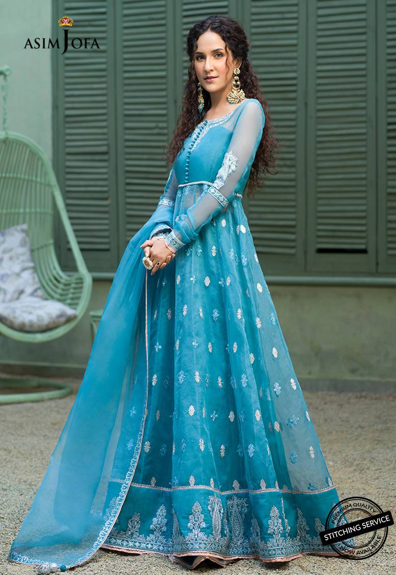 AJFC-43 | Asim Jofa Jashn Collection 2021 | Unstitched Organza Suit