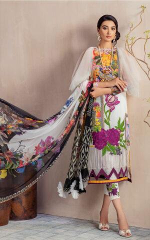 DANDELION CB-1B | Bella Fusion Mix Cambric Collection SS'21 | Unstitched Cambric Suits