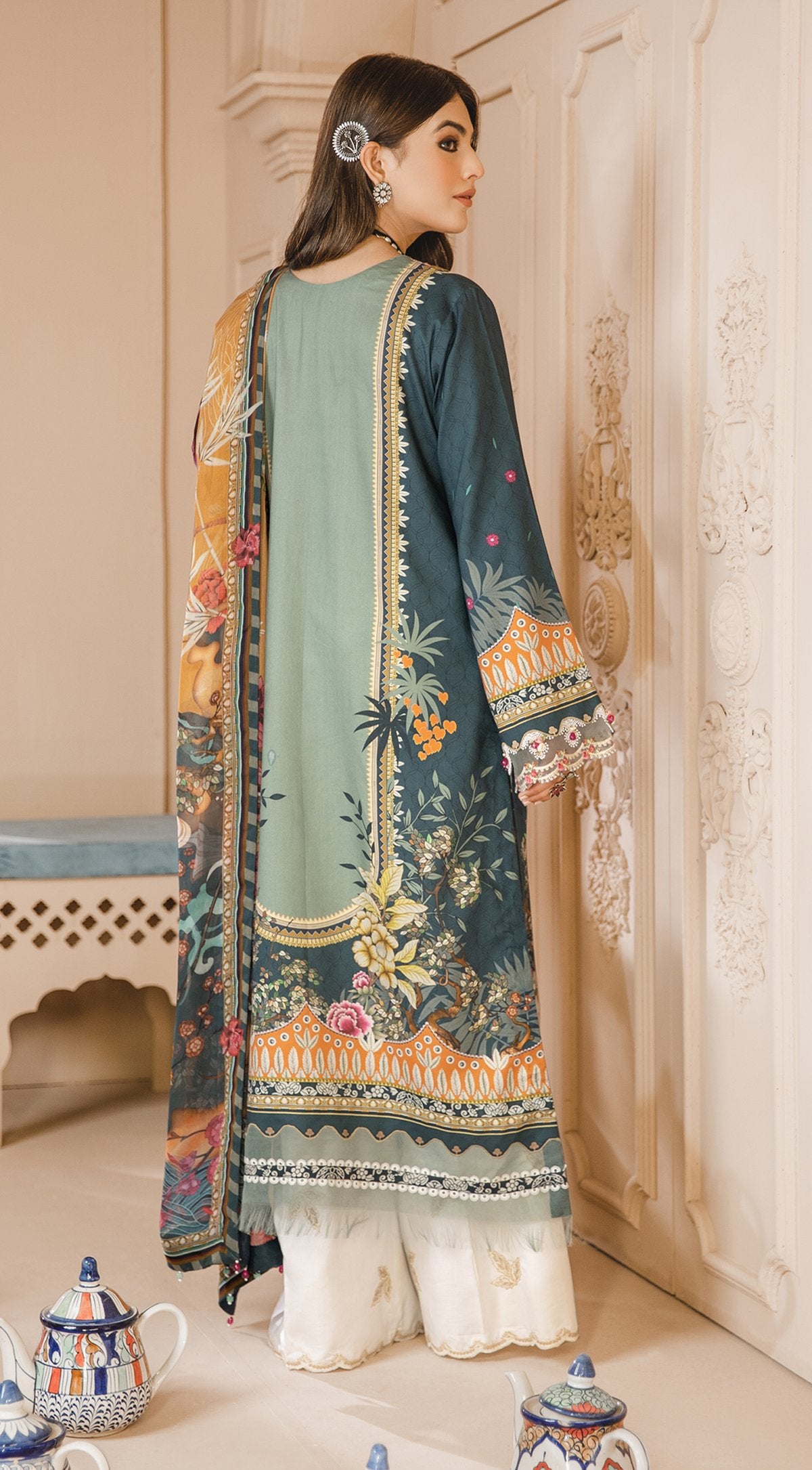 SHAHZEEN | Anaya Noor Bano Cambric Collection '21 | Unstitched Embroidered Cambric Suits