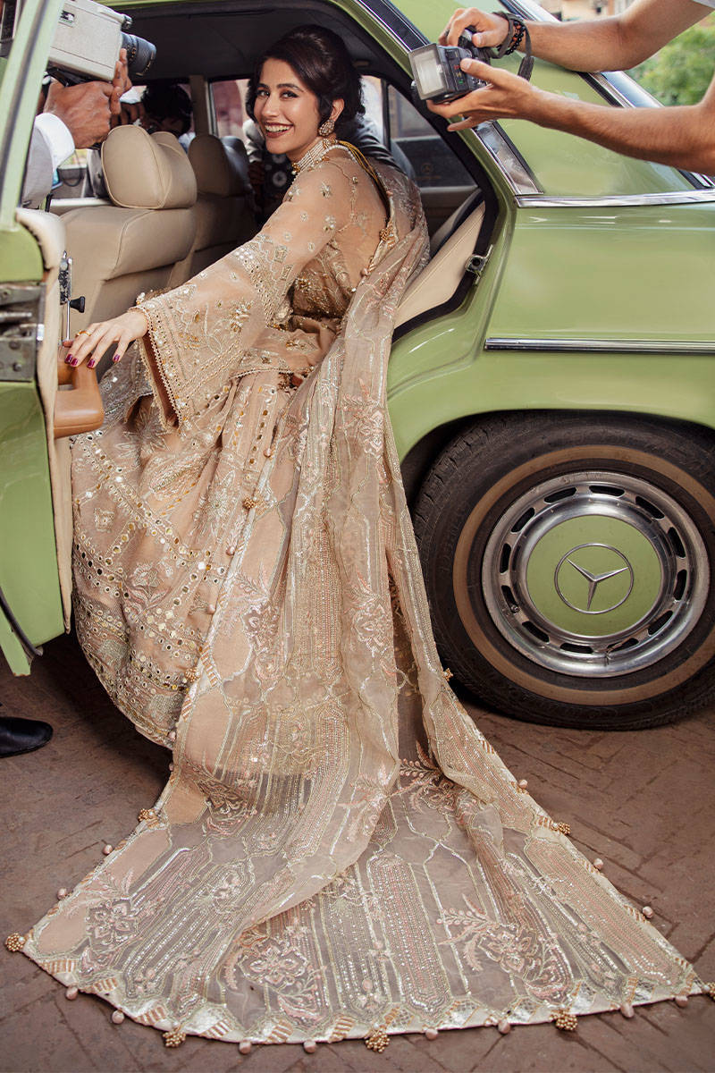 NOOR JEHAN | MNR Zarlish Festive Unstitched Collection 2022 | Unstitched Embroidered Karandi Net Suit