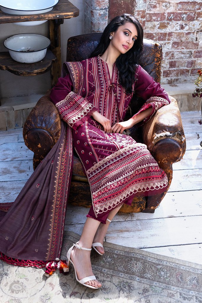 AW21-3B | Sobia Nazir Autumn Winter Collection 2021 | Unstitched Embroidered Suits