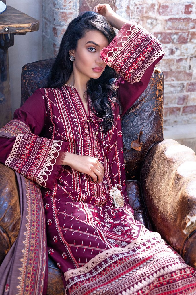 AW21-3B | Sobia Nazir Autumn Winter Collection 2021 | Unstitched Embroidered Suits