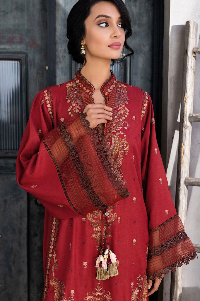 AW21-6A | Sobia Nazir Autumn Winter Collection 2021 | Unstitched Embroidered Suits