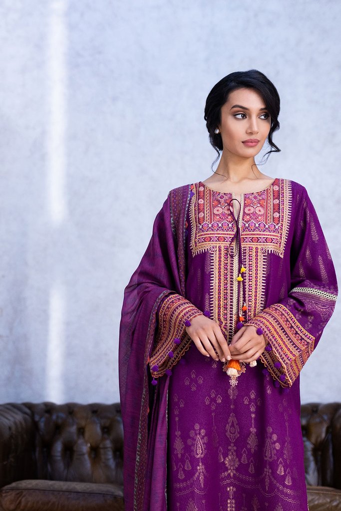 AW21-7A | Sobia Nazir Autumn Winter Collection 2021 | Unstitched Embroidered Suits