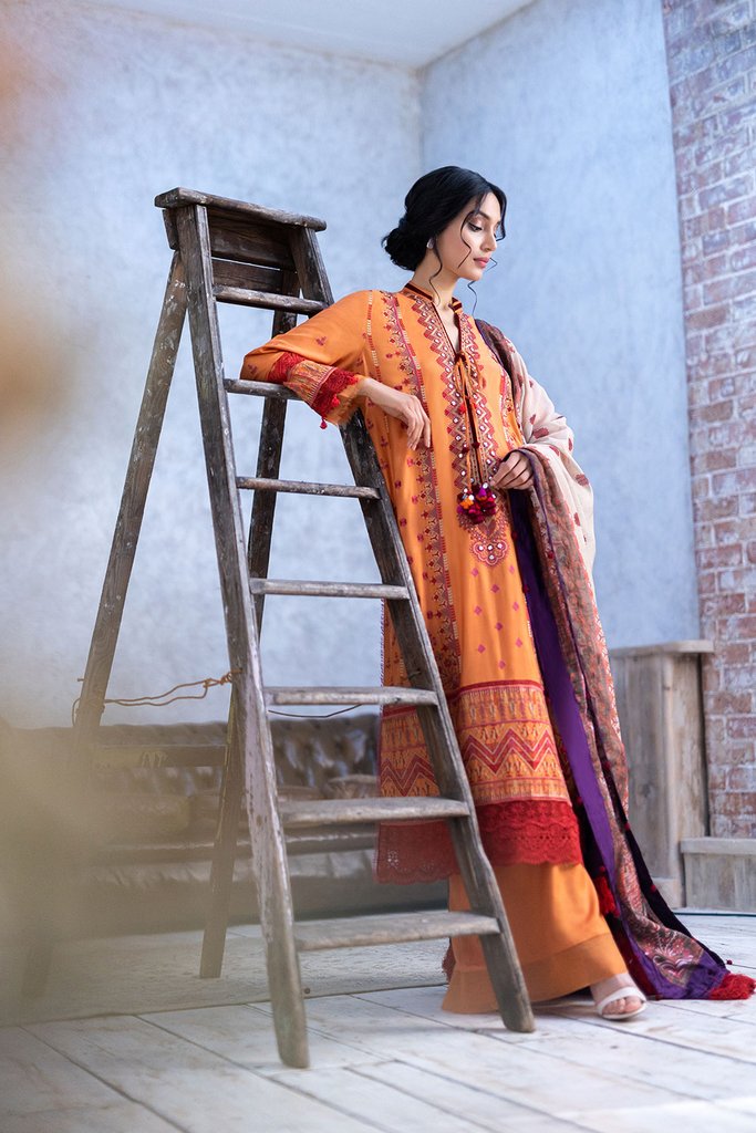 AW21-5B | Sobia Nazir Autumn Winter Collection 2021 | Unstitched Embroidered Suits