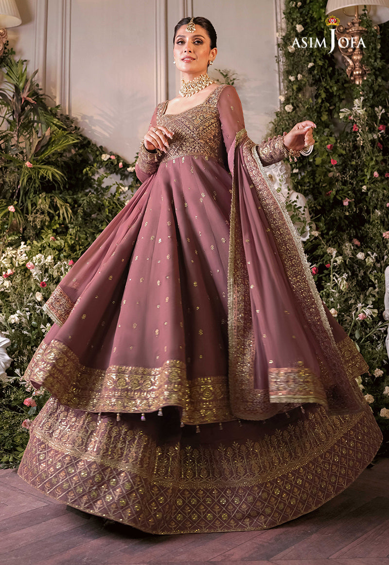 AJAM-11 | The Ayeza Edit by Asim Jofa Makhmal Royal Velvet Winter Collection 2022 | Unstitched Embroidered Velvet Suits