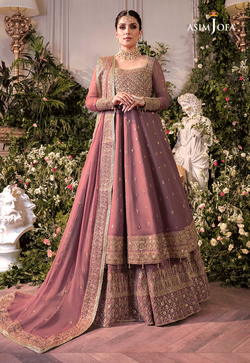 AJAM-11 | The Ayeza Edit by Asim Jofa Makhmal Royal Velvet Winter Collection 2022 | Unstitched Embroidered Velvet Suits