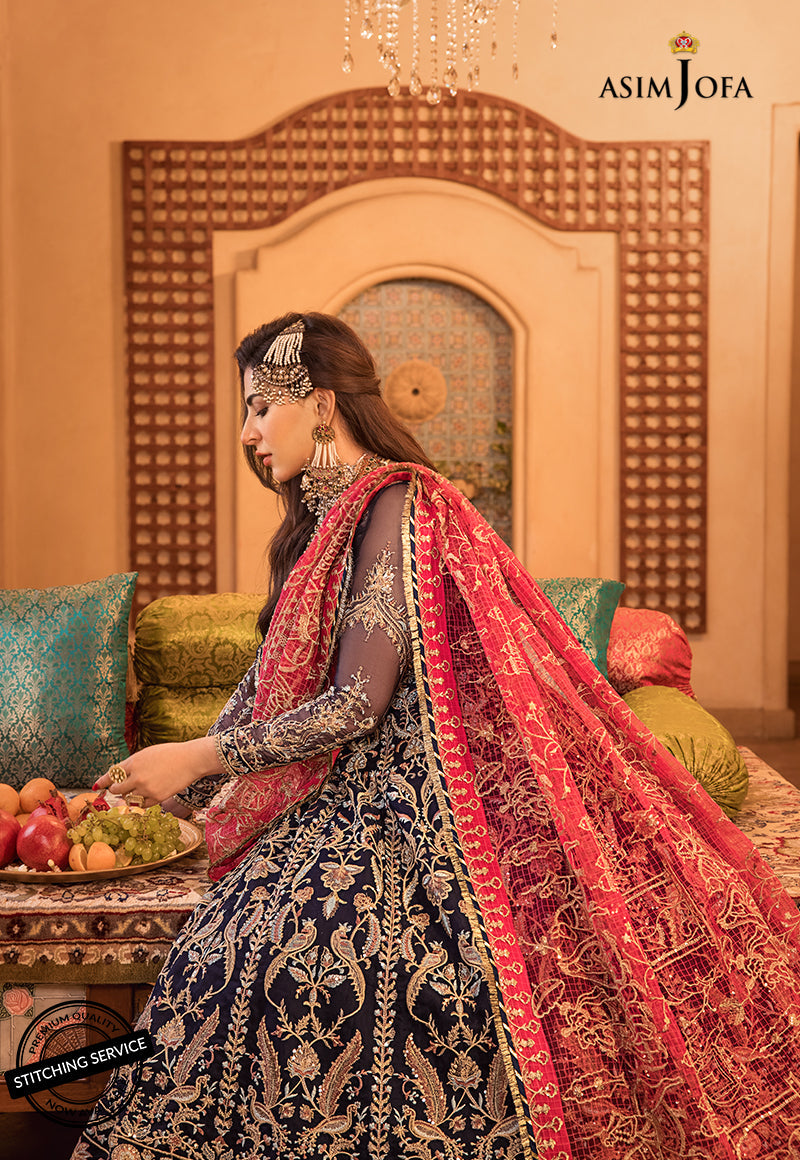AJBN-02 | Asim Jofa Baad-e-Naubahar Wedding Collection 2022 | Embroidered Organze Suits