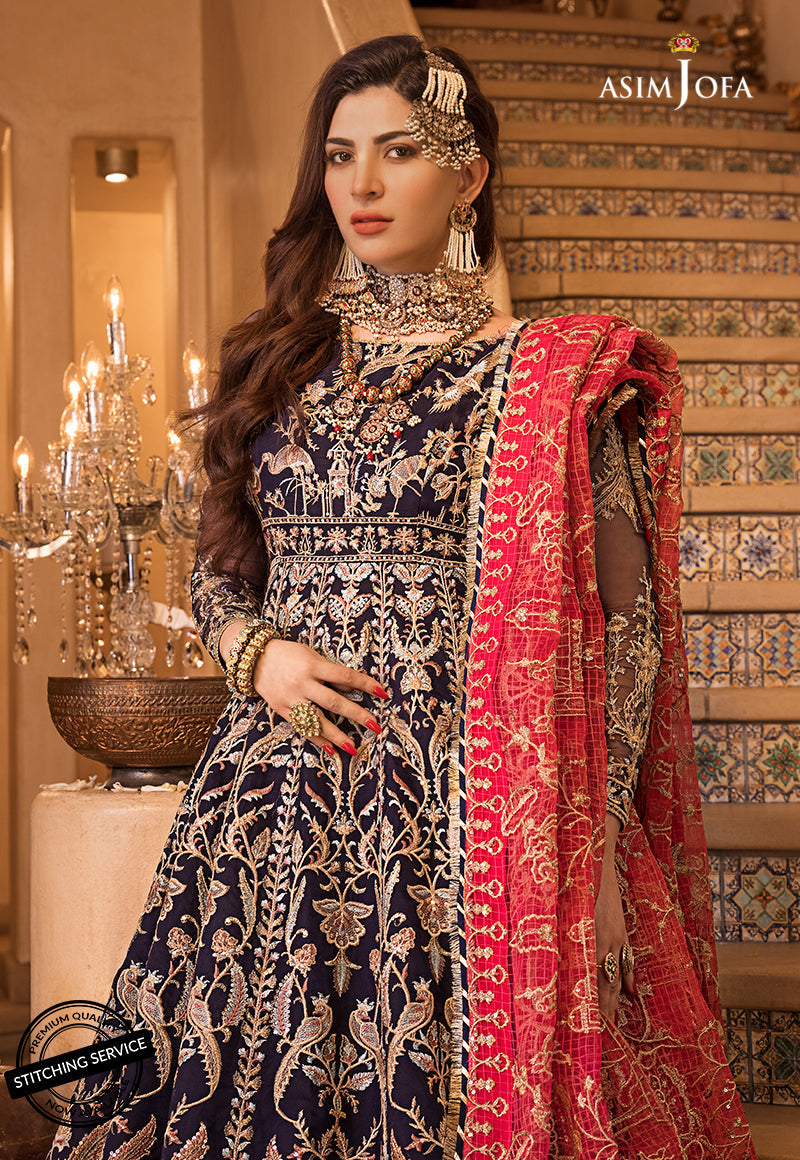 AJBN-02 | Asim Jofa Baad-e-Naubahar Wedding Collection 2022 | Embroidered Organze Suits
