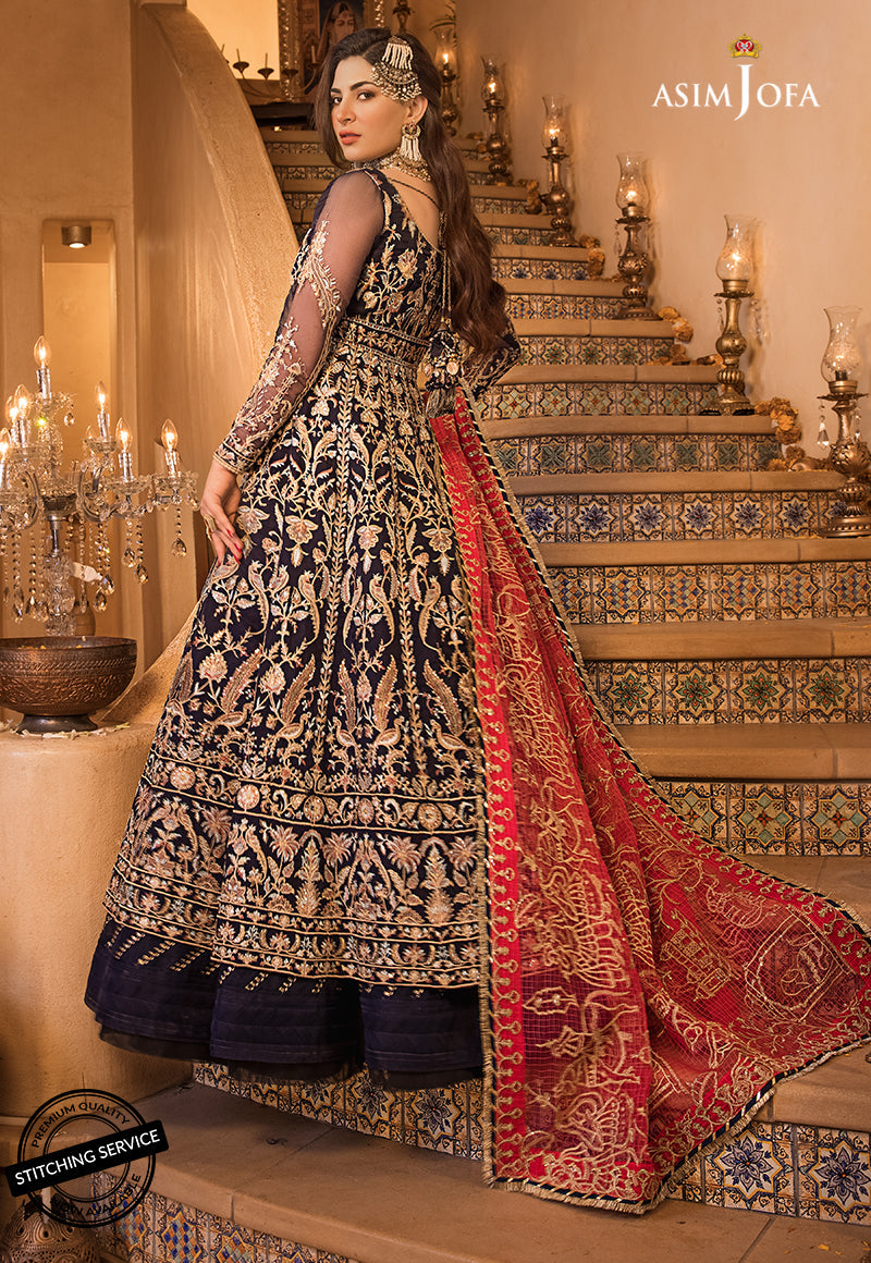 AJBN-02 | Asim Jofa Baad-e-Naubahar Wedding Collection 2022 | Embroidered Organze Suits