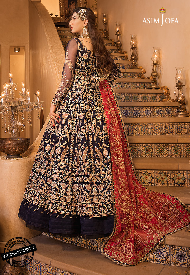 AJBN-02 | Asim Jofa Baad-e-Naubahar Wedding Collection 2022 | Embroidered Organze Suits