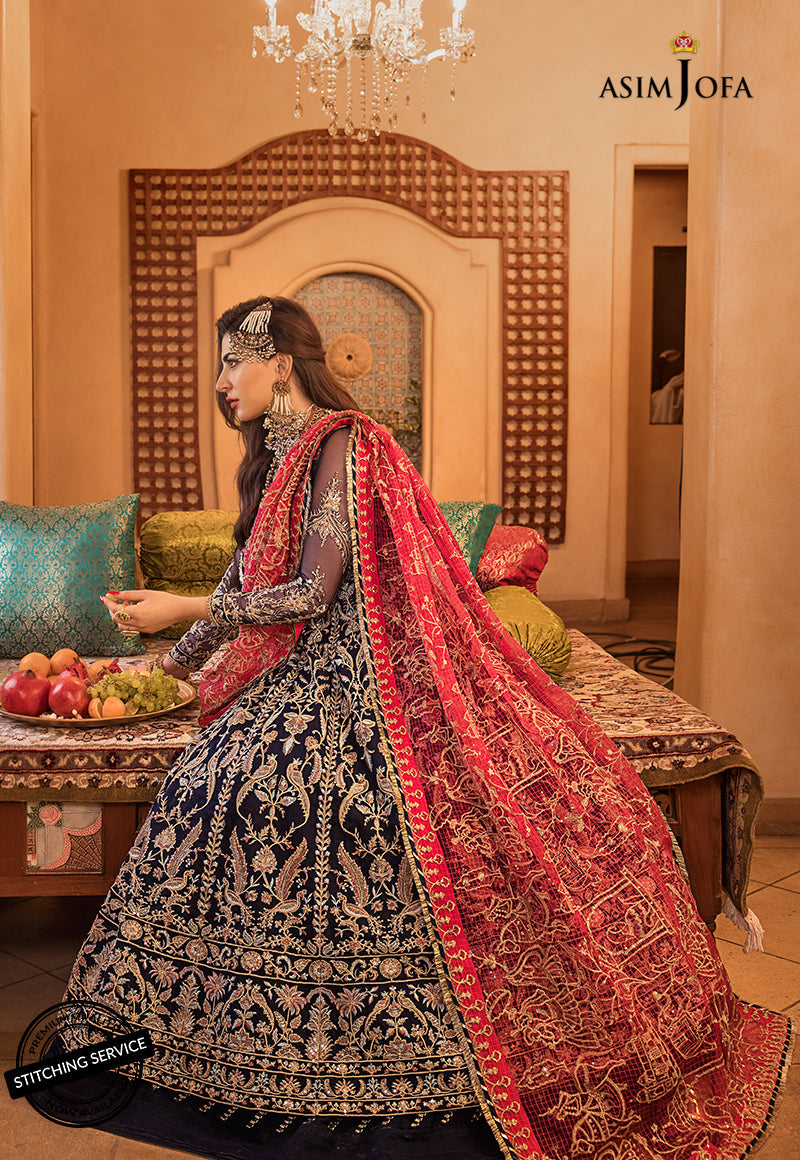 AJBN-02 | Asim Jofa Baad-e-Naubahar Wedding Collection 2022 | Embroidered Organze Suits