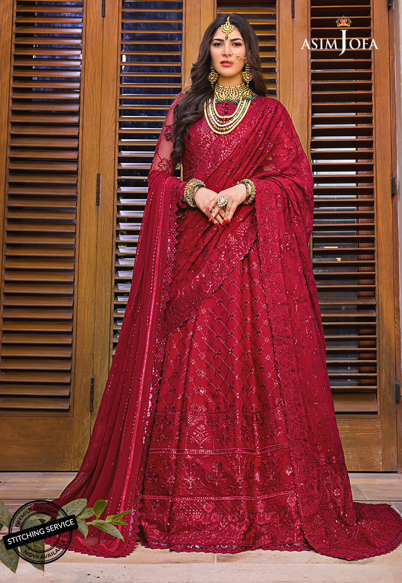 AJBN-03 | Asim Jofa Baad-e-Naubahar Wedding Collection 2022 | Embroidered Chiffon Suits