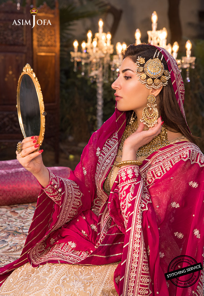 AJBN-05 | Asim Jofa Baad-e-Naubahar Wedding Collection 2022 | Embroidered Net Suits