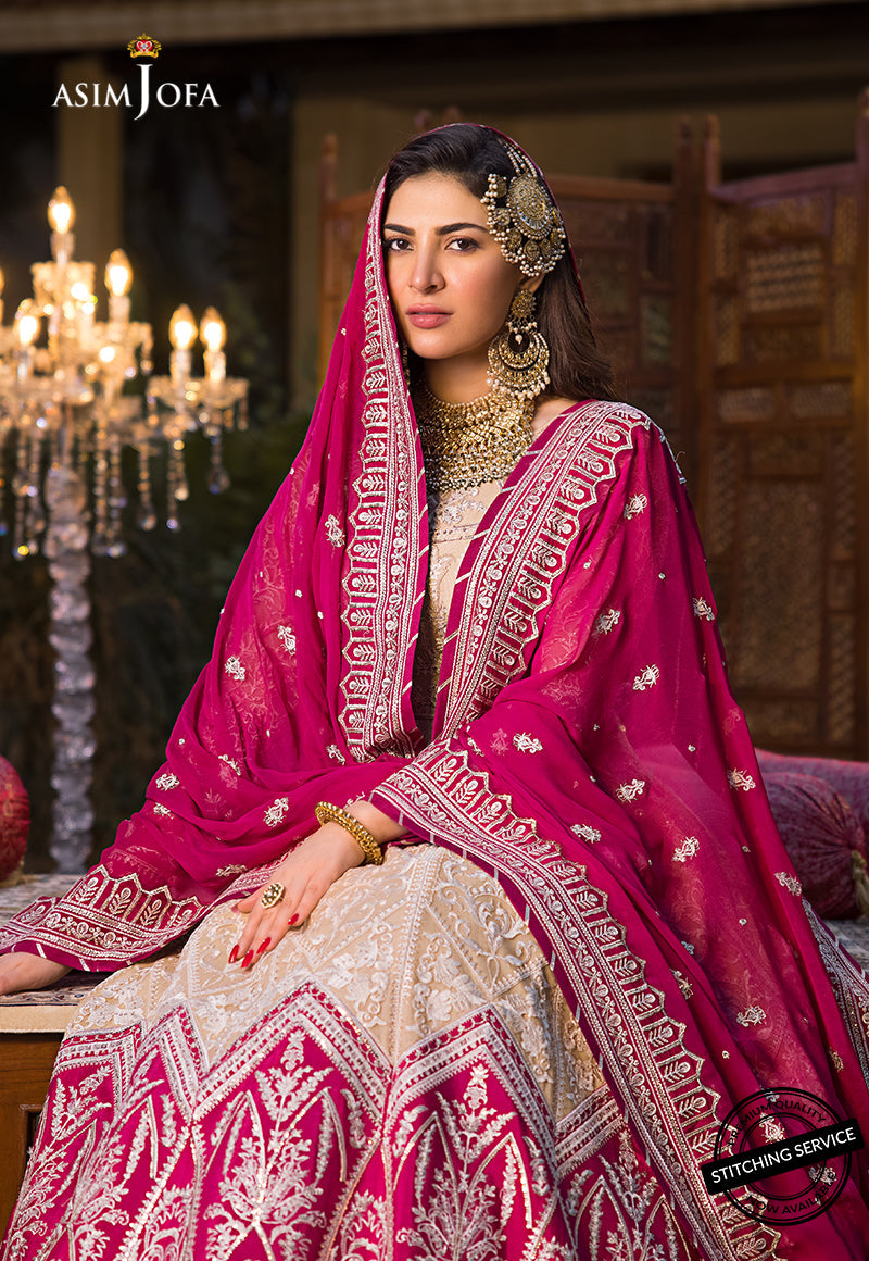 AJBN-05 | Asim Jofa Baad-e-Naubahar Wedding Collection 2022 | Embroidered Net Suits