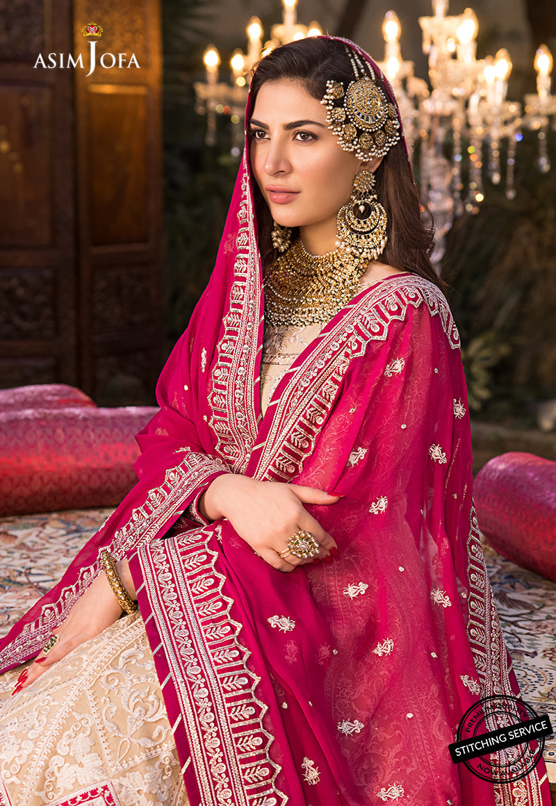 AJBN-05 | Asim Jofa Baad-e-Naubahar Wedding Collection 2022 | Embroidered Net Suits