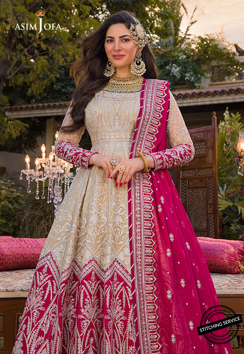 AJBN-05 | Asim Jofa Baad-e-Naubahar Wedding Collection 2022 | Embroidered Net Suits