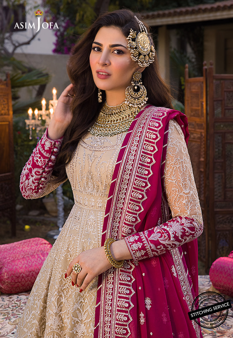 AJBN-05 | Asim Jofa Baad-e-Naubahar Wedding Collection 2022 | Embroidered Net Suits
