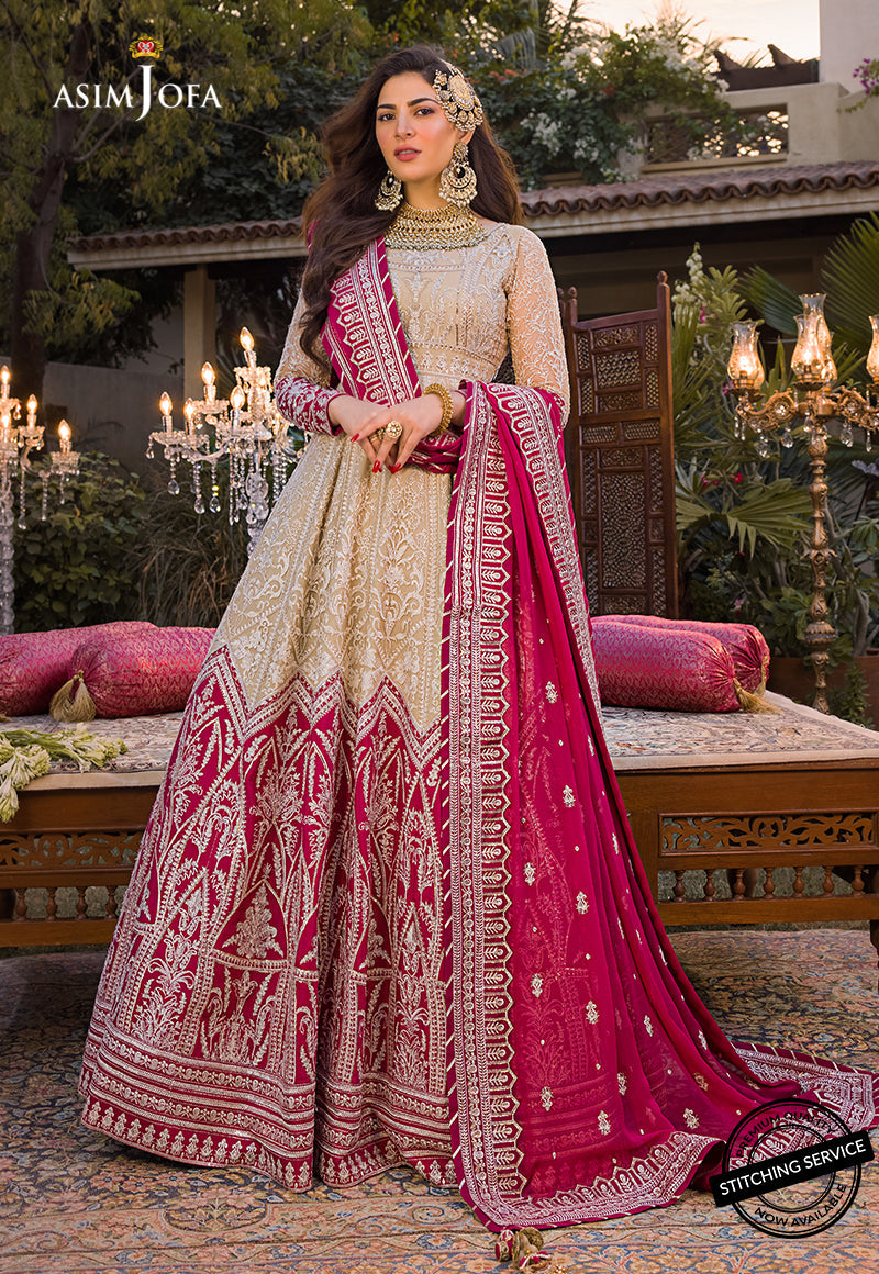 AJBN-05 | Asim Jofa Baad-e-Naubahar Wedding Collection 2022 | Embroidered Net Suits