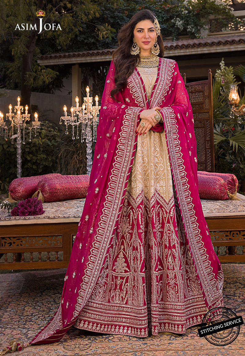 AJBN-05 | Asim Jofa Baad-e-Naubahar Wedding Collection 2022 | Embroidered Net Suits