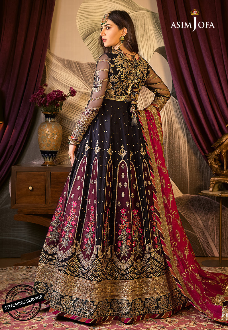 AJBN-06 | Asim Jofa Baad-e-Naubahar Wedding Collection 2022 | Embroidered Net Suits
