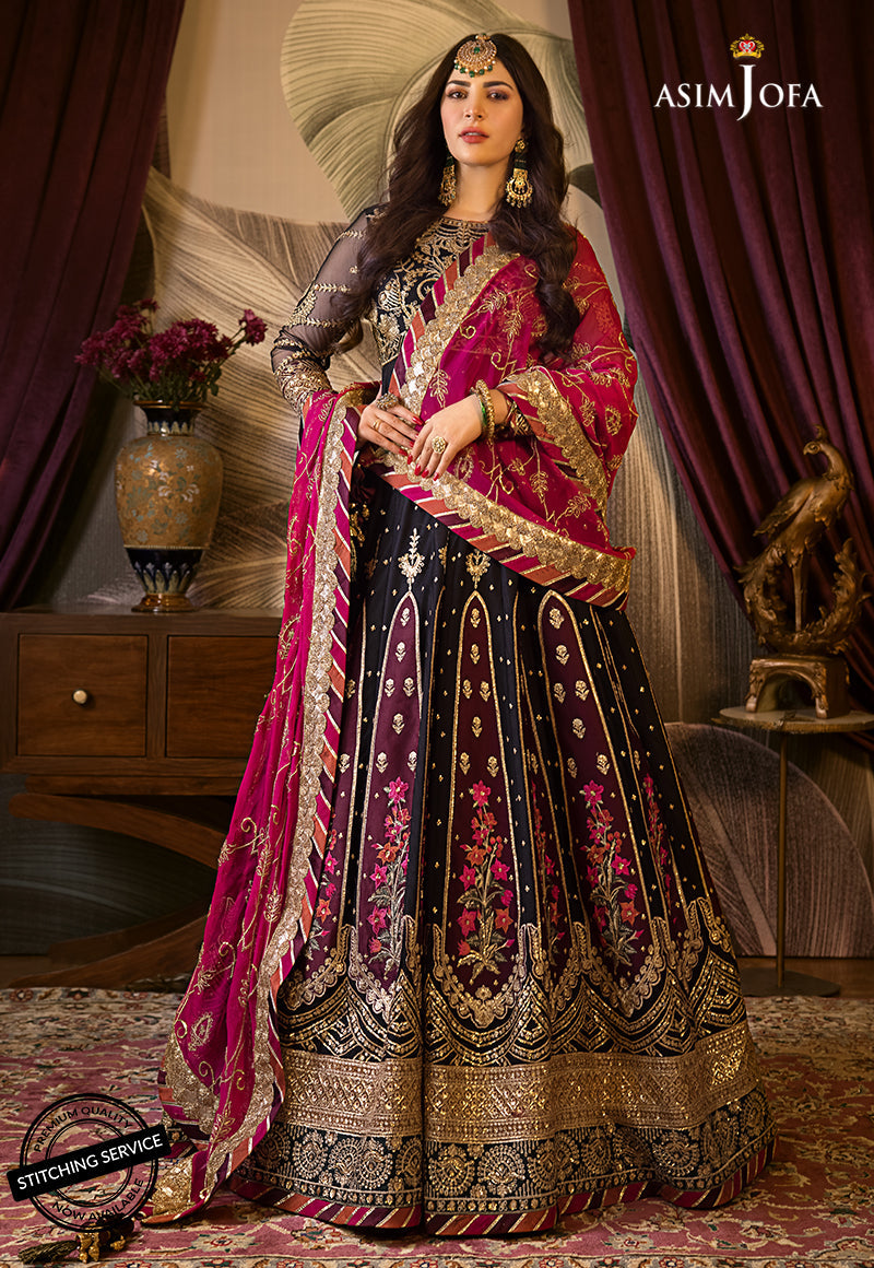 AJBN-06 | Asim Jofa Baad-e-Naubahar Wedding Collection 2022 | Embroidered Net Suits