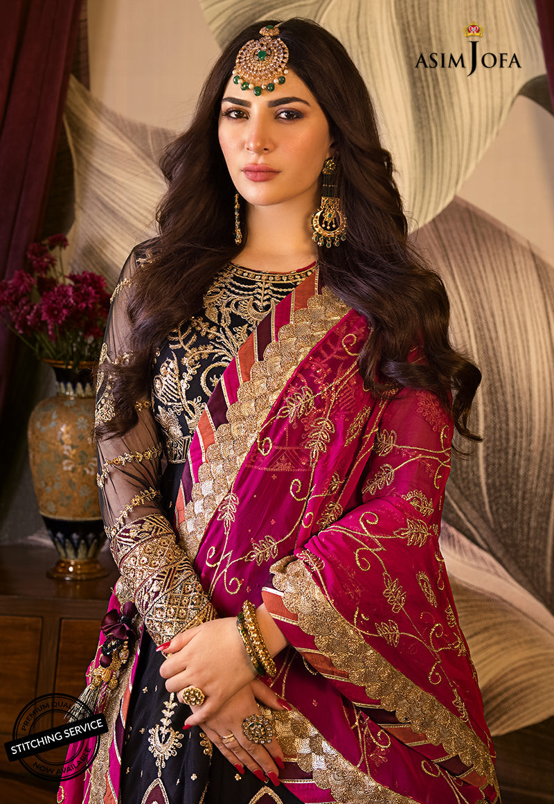 AJBN-06 | Asim Jofa Baad-e-Naubahar Wedding Collection 2022 | Embroidered Net Suits