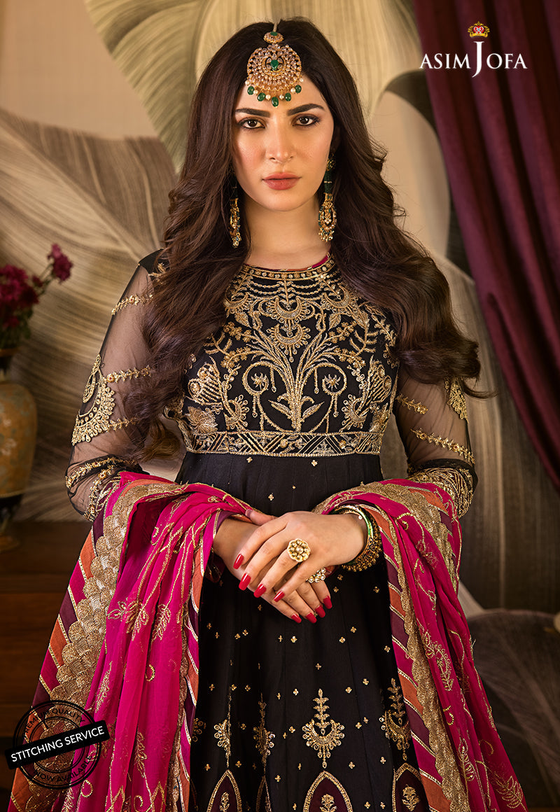 AJBN-06 | Asim Jofa Baad-e-Naubahar Wedding Collection 2022 | Embroidered Net Suits