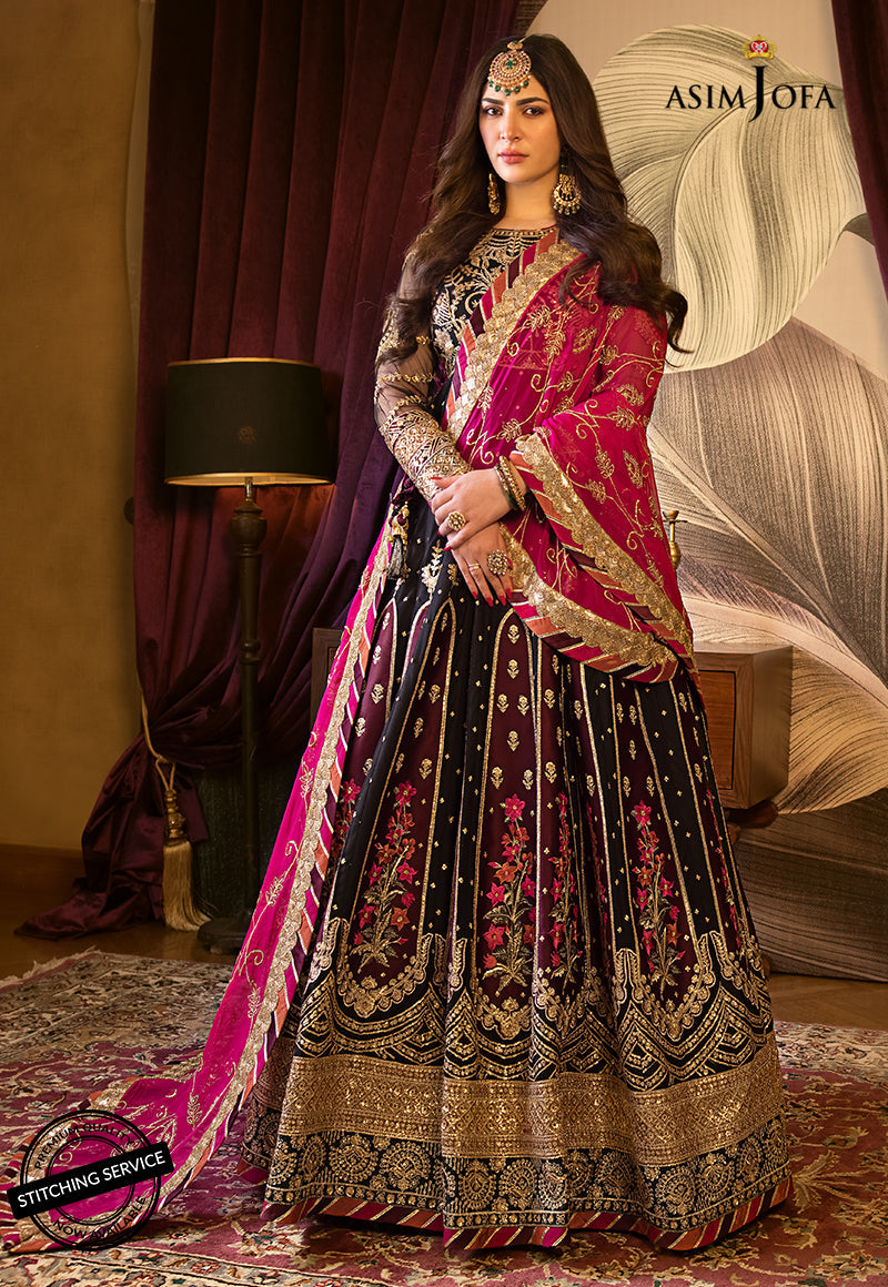 AJBN-06 | Asim Jofa Baad-e-Naubahar Wedding Collection 2022 | Embroidered Net Suits
