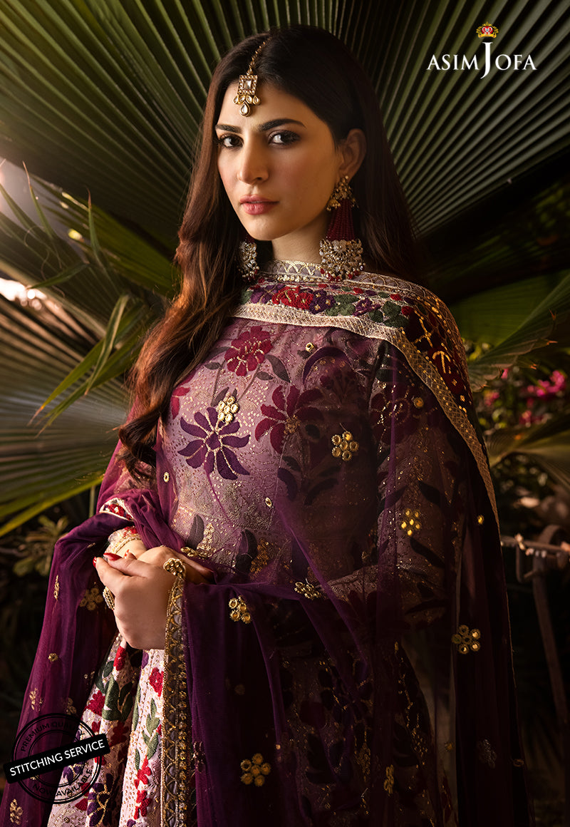 AJBN-07 | Asim Jofa Baad-e-Naubahar Wedding Collection 2022 | Embroidered Organza Suits