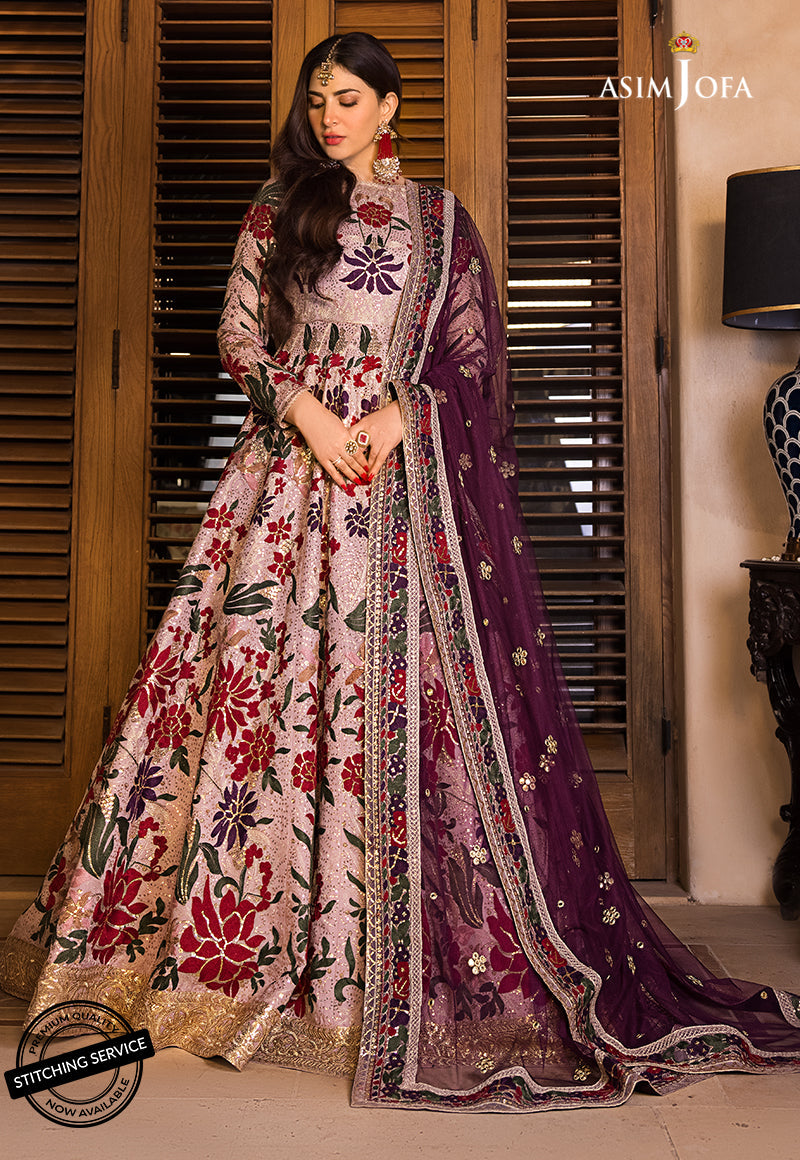AJBN-07 | Asim Jofa Baad-e-Naubahar Wedding Collection 2022 | Embroidered Organza Suits
