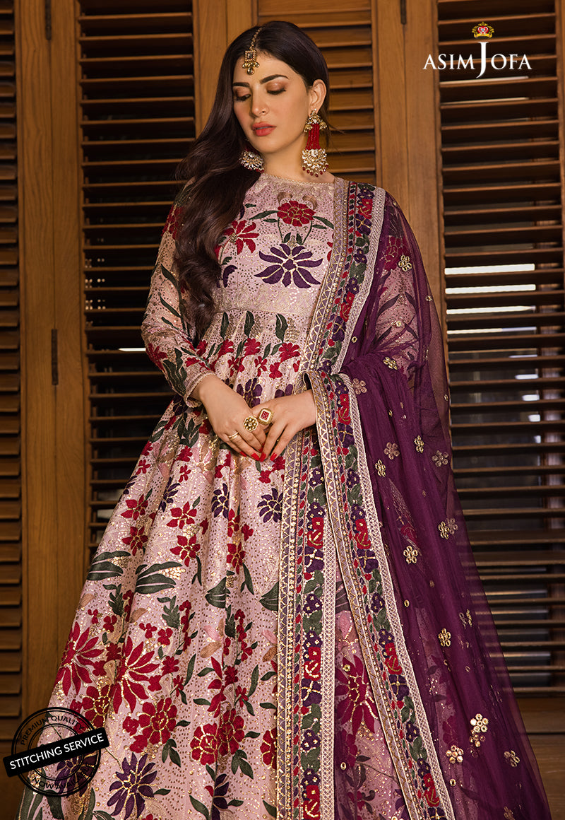 AJBN-07 | Asim Jofa Baad-e-Naubahar Wedding Collection 2022 | Embroidered Organza Suits