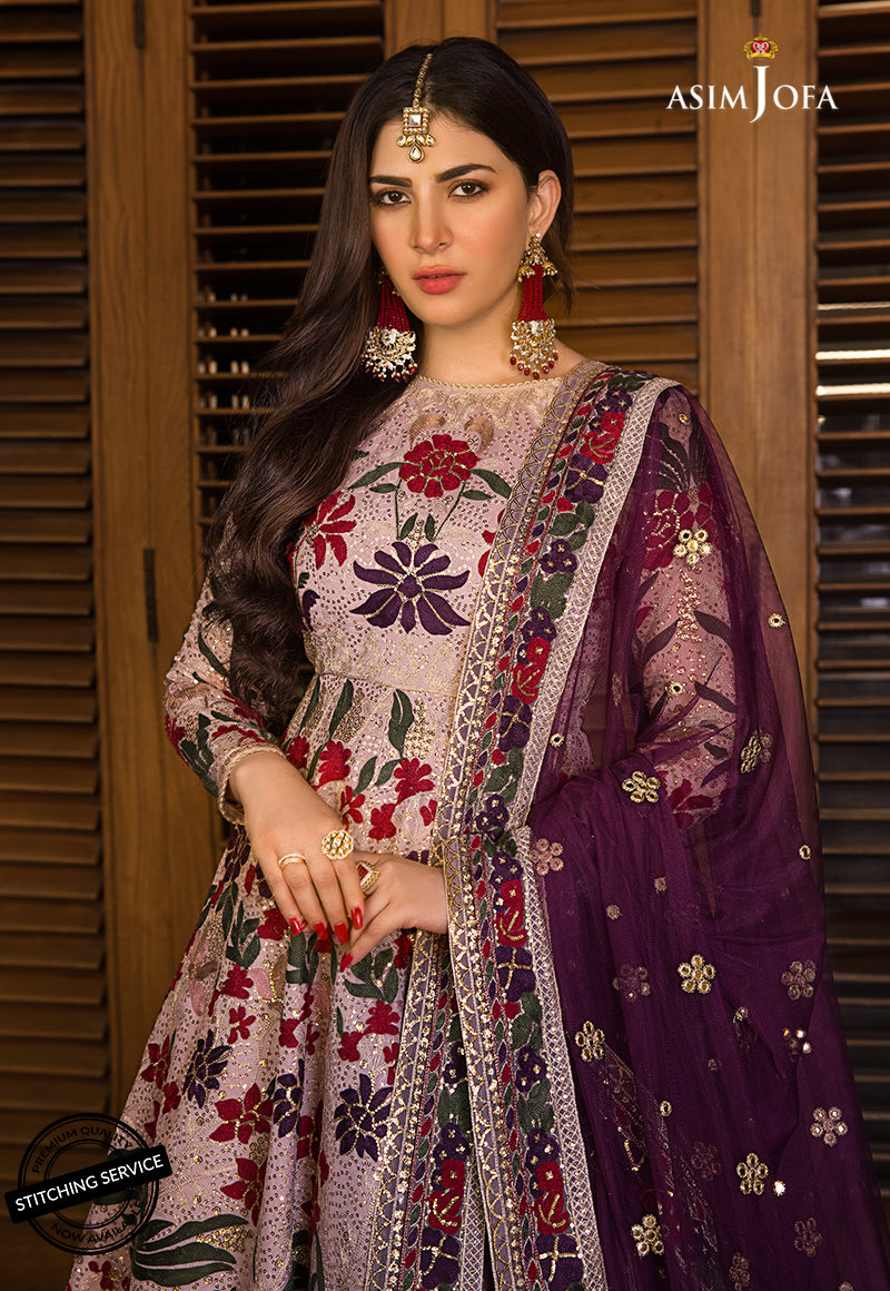 AJBN-07 | Asim Jofa Baad-e-Naubahar Wedding Collection 2022 | Embroidered Organza Suits
