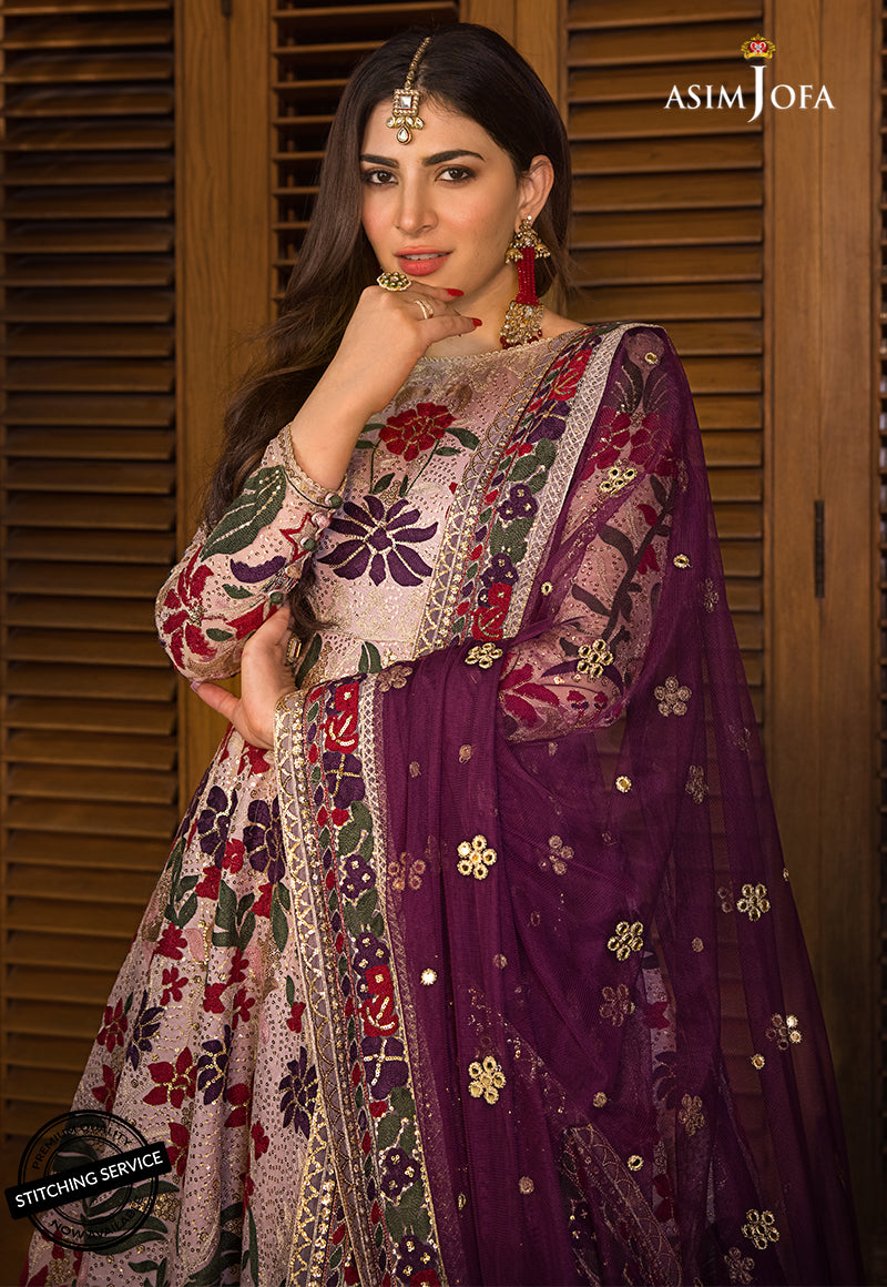 AJBN-07 | Asim Jofa Baad-e-Naubahar Wedding Collection 2022 | Embroidered Organza Suits