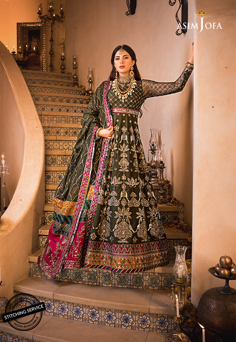 AJBN-10 | Asim Jofa Baad-e-Naubahar Wedding Collection 2022 | Embroidered Net Suits