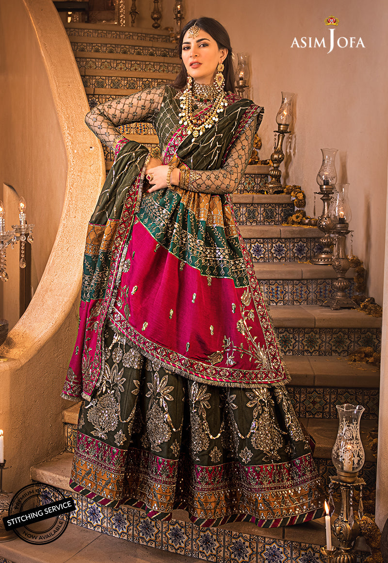 AJBN-10 | Asim Jofa Baad-e-Naubahar Wedding Collection 2022 | Embroidered Net Suits
