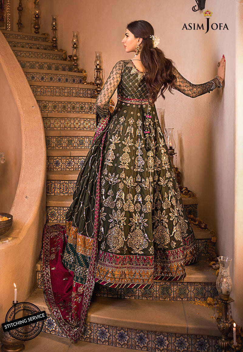 AJBN-10 | Asim Jofa Baad-e-Naubahar Wedding Collection 2022 | Embroidered Net Suits