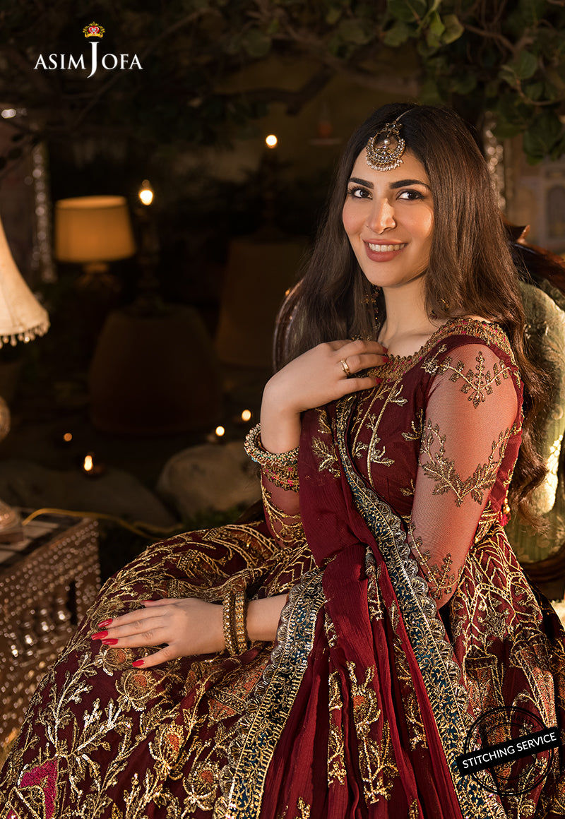 AJBN-11 | Asim Jofa Baad-e-Naubahar Wedding Collection 2022 | Embroidered Net Suits
