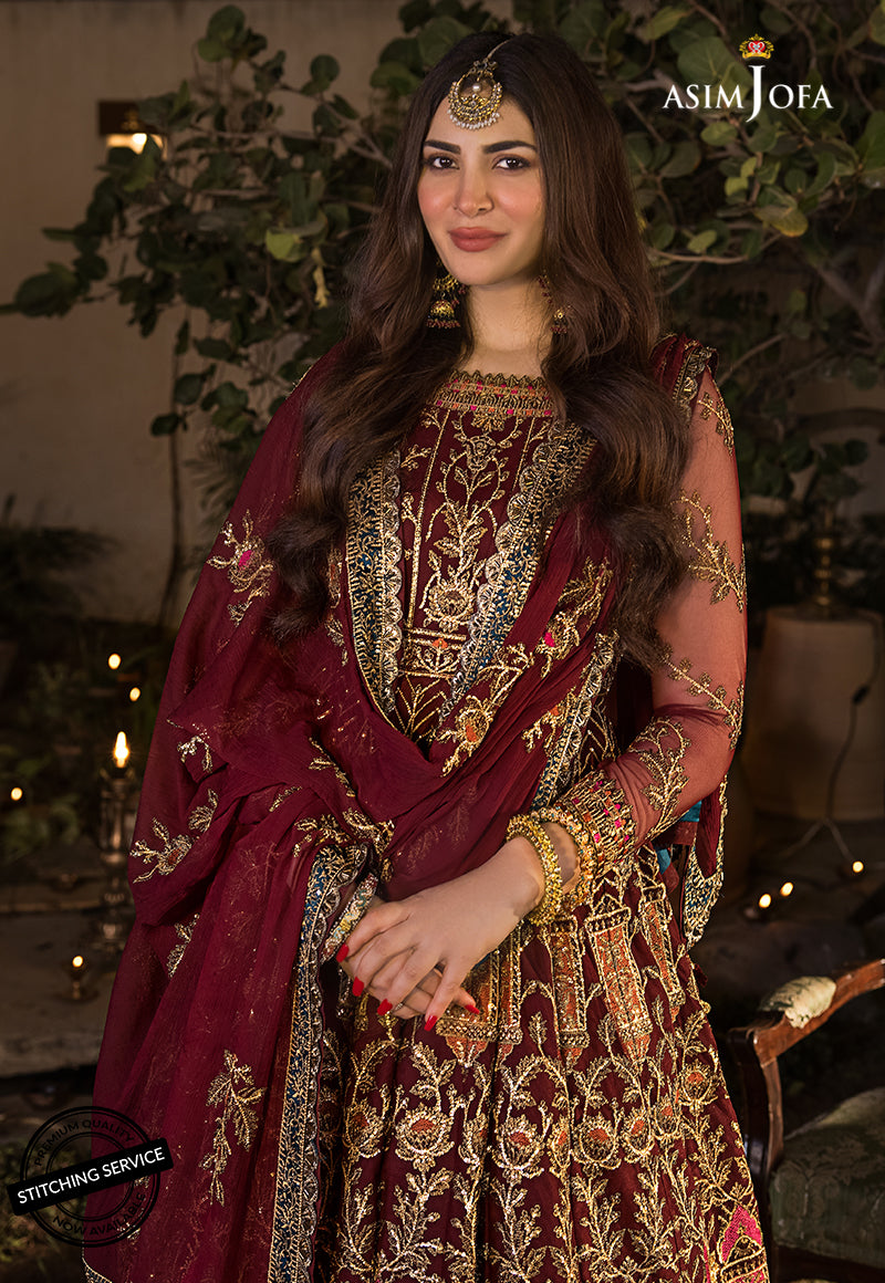 AJBN-11 | Asim Jofa Baad-e-Naubahar Wedding Collection 2022 | Embroidered Net Suits