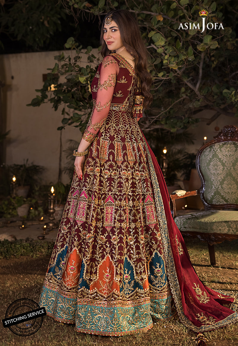 AJBN-11 | Asim Jofa Baad-e-Naubahar Wedding Collection 2022 | Embroidered Net Suits