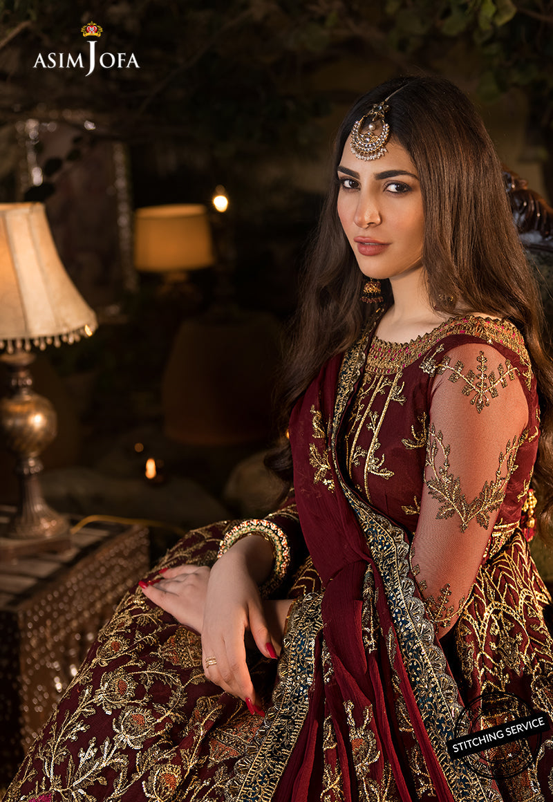 AJBN-11 | Asim Jofa Baad-e-Naubahar Wedding Collection 2022 | Embroidered Net Suits