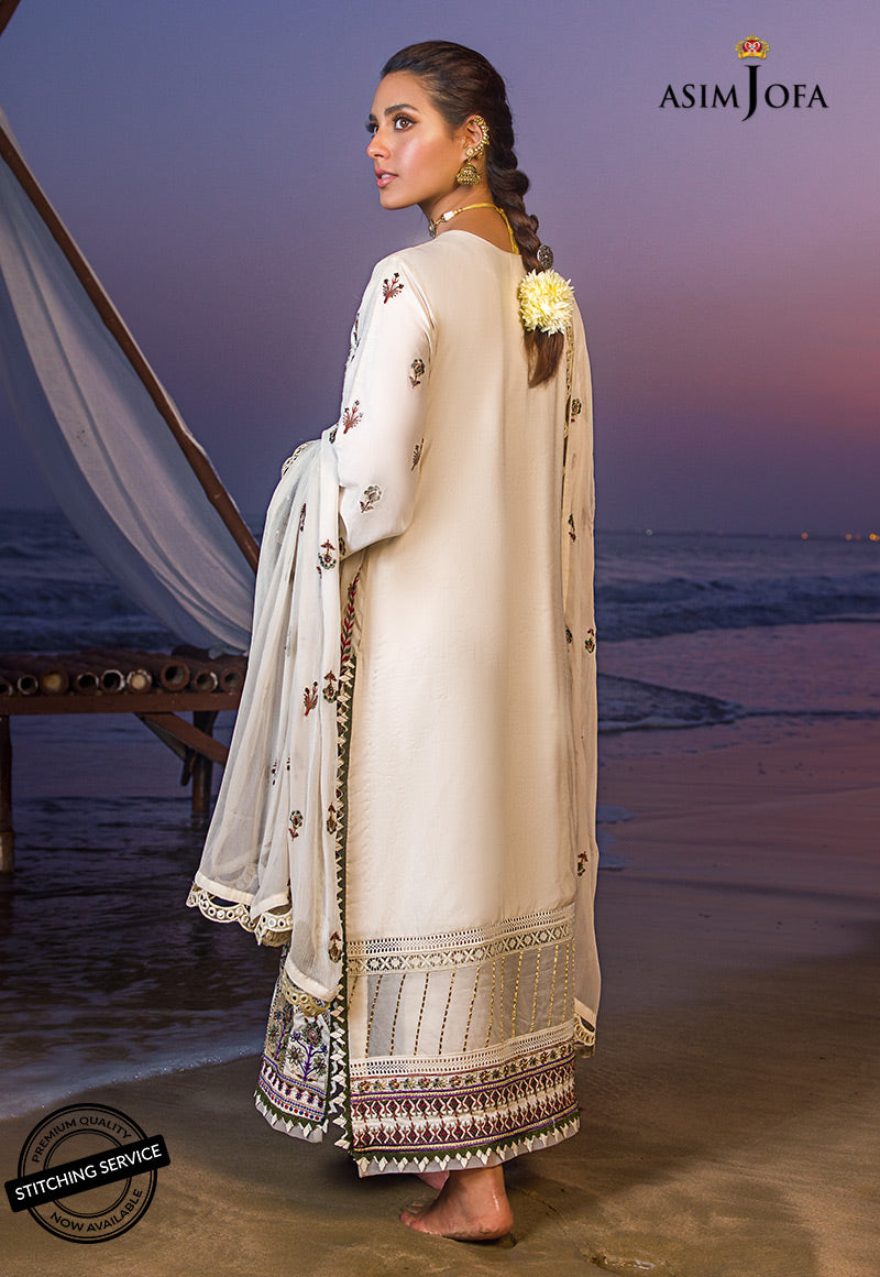 AJCK-01 | Asim Jofa Chikankari Eid Collection 2022 | Unstitched Embroidered Lawn Suit