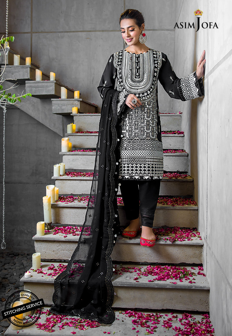 AJCK-02 | Asim Jofa Chikankari Eid Collection 2022 | Unstitched Embroidered Lawn Suit