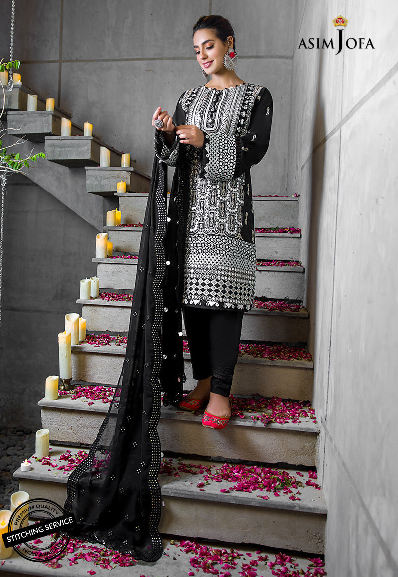AJCK-02 | Asim Jofa Chikankari Eid Collection 2022 | Unstitched Embroidered Lawn Suit
