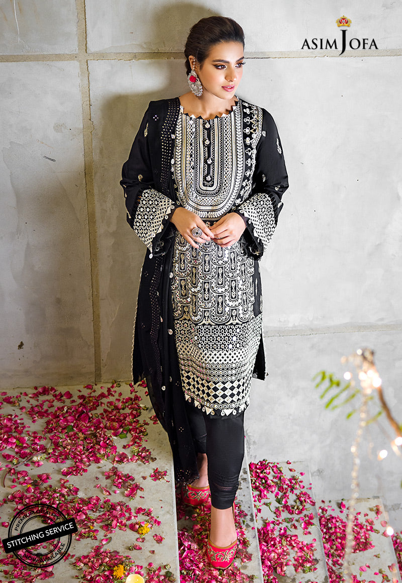 AJCK-02 | Asim Jofa Chikankari Eid Collection 2022 | Unstitched Embroidered Lawn Suit